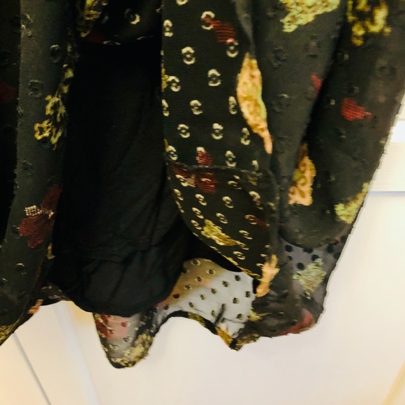 Lucky Brand Swiss Dot Floral Dress - Picture 8 of 8